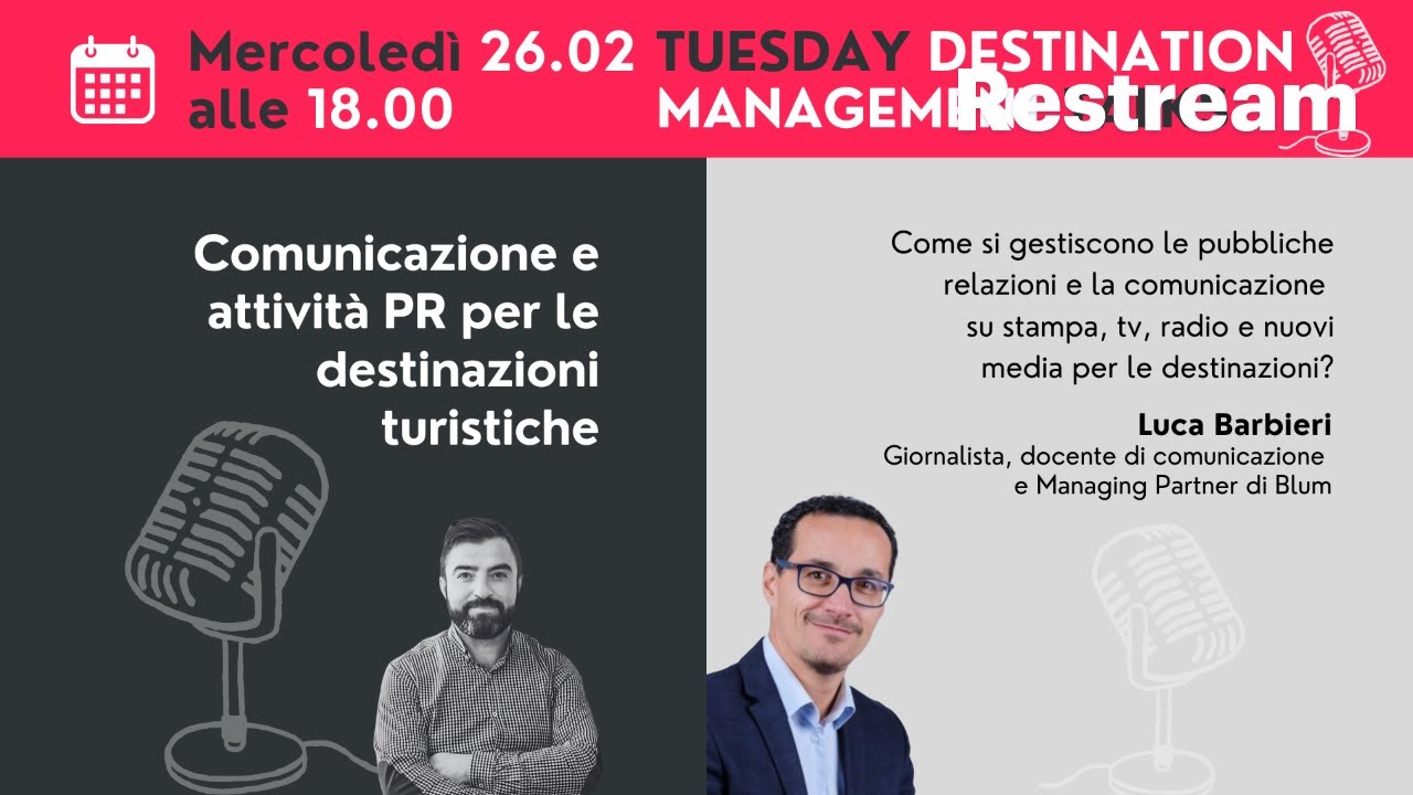 DM Talks #10 con Luca Barbieri parliamo di attività PR per le destinazioni