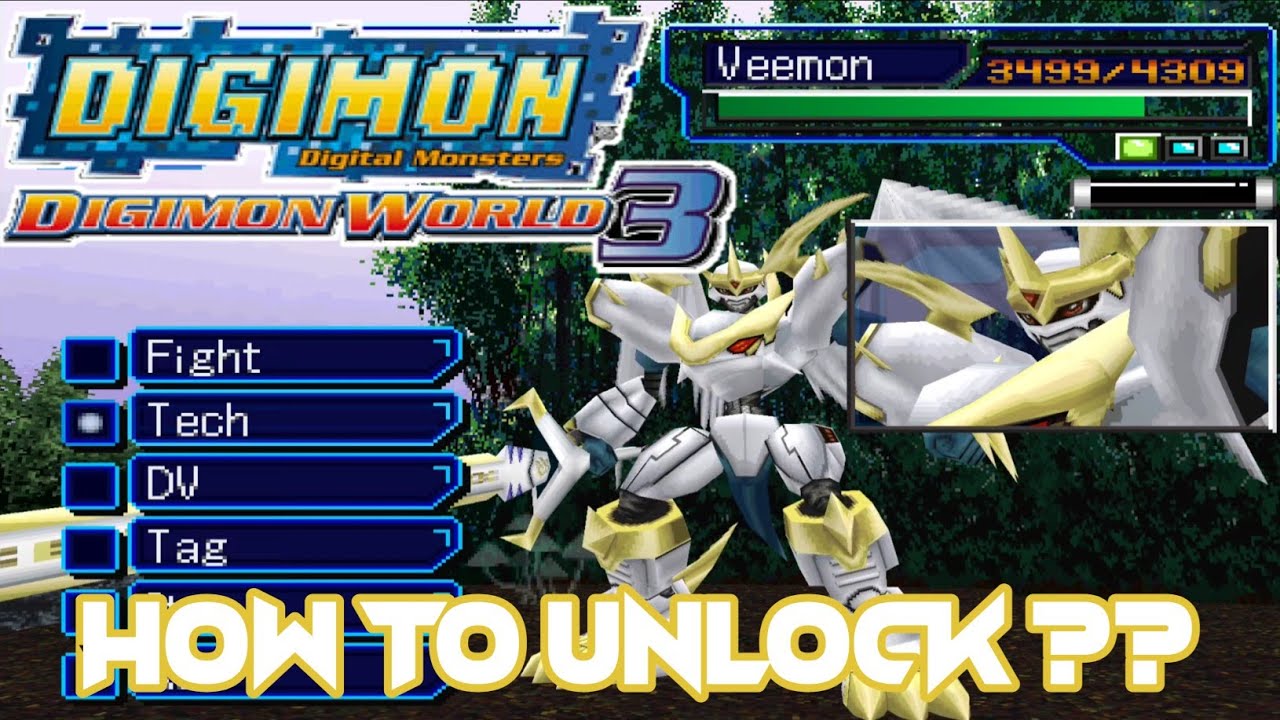 Digimon World 3 - Cara Buka Digivolution Imperialdramon PM (Veemon)