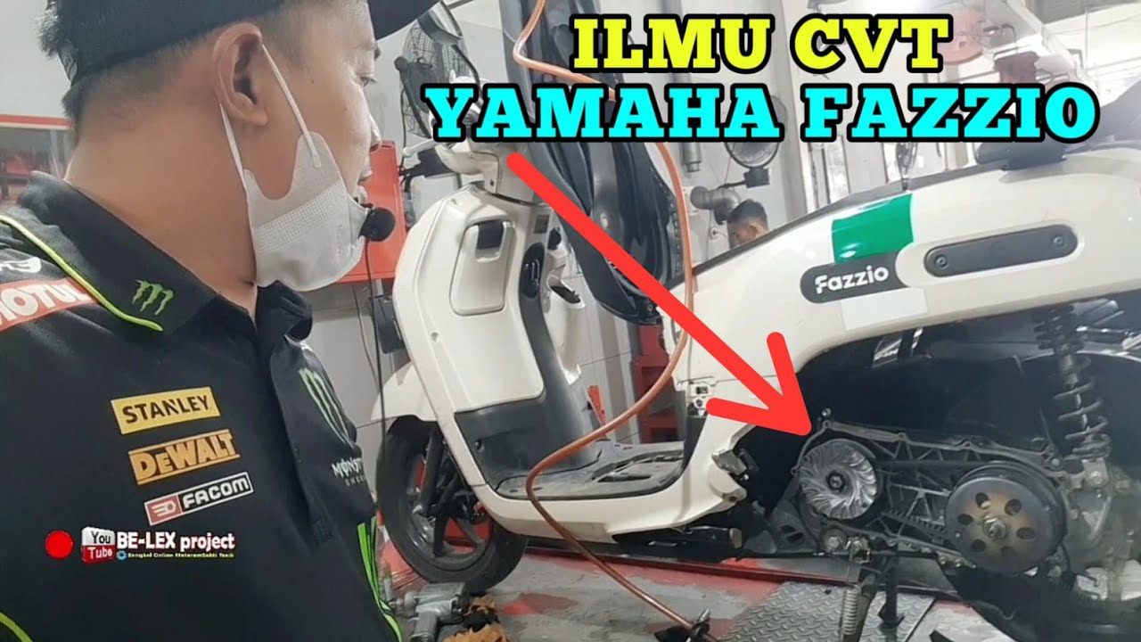 SERVIS CVT YAMAHA FAZZIO DENGAN BENAR ( Mekanik Yamaha )