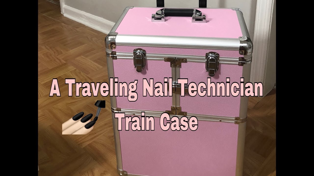 Traveling Nail Technician| Rolling Train Case