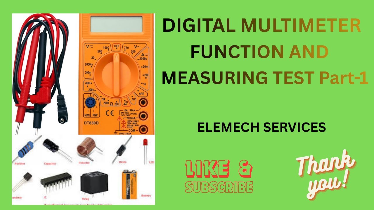 DIGITAL MULTIMETER  FUNCTION AND MEASURING TEST- /DIY/