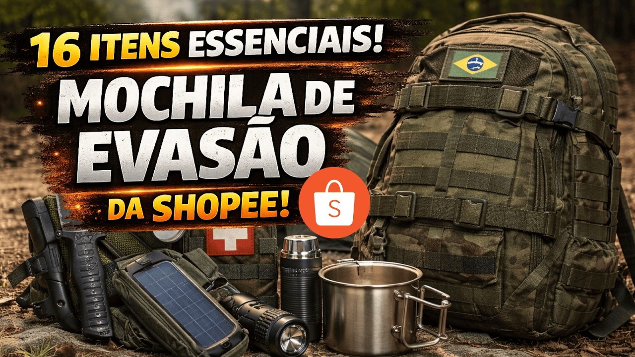 Mochila de Evasão Para Iniciantes: 16 Itens Essenciais e Baratos