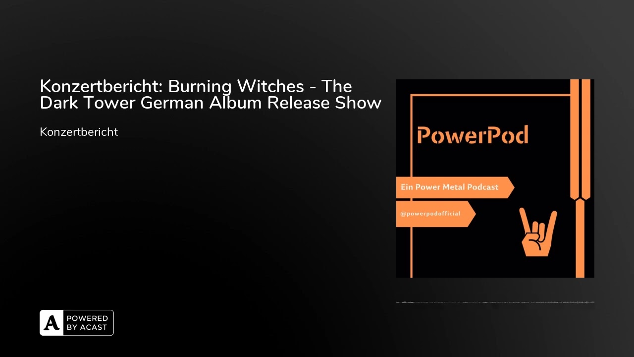 Konzertbericht: Burning Witches - The Dark Tower German Album Release Show