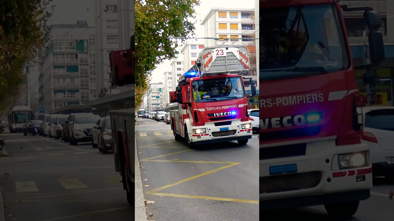 🚨 Geneva Fire Ladder Truck Responding