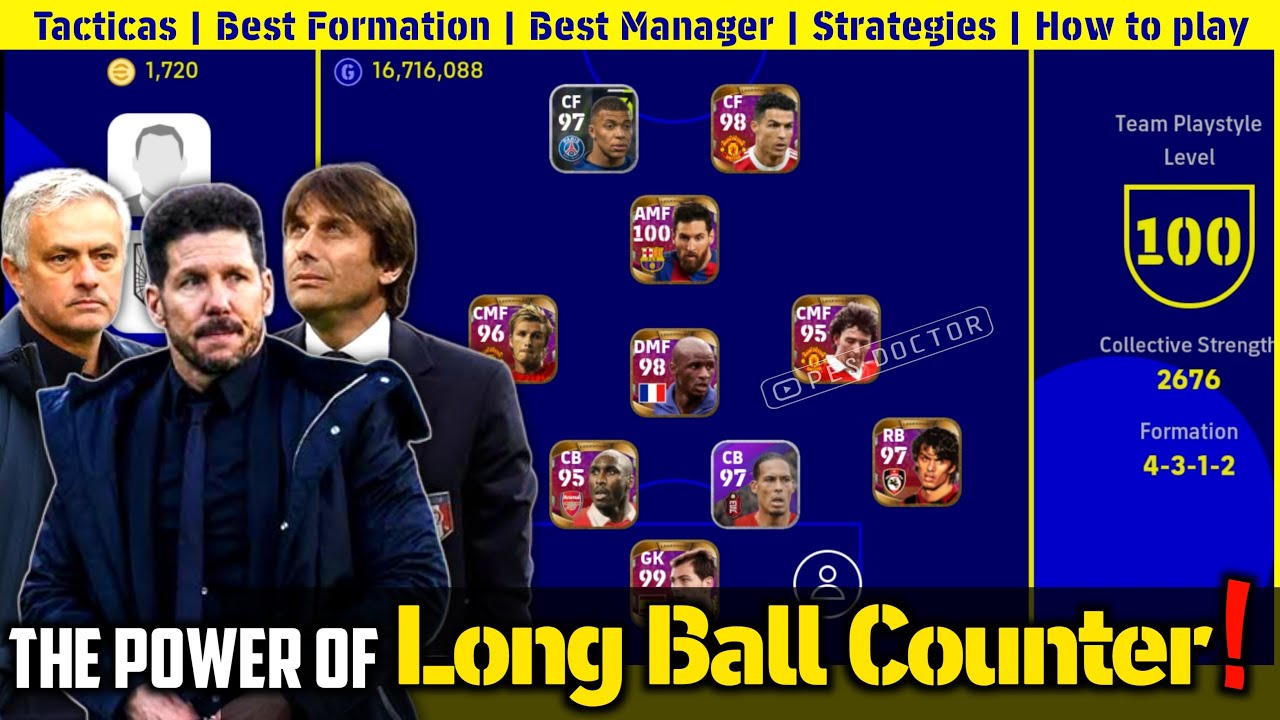 LONG BALL COUNTER PLAYSTYLE GUIDE | eFootball 2022 Mobile
