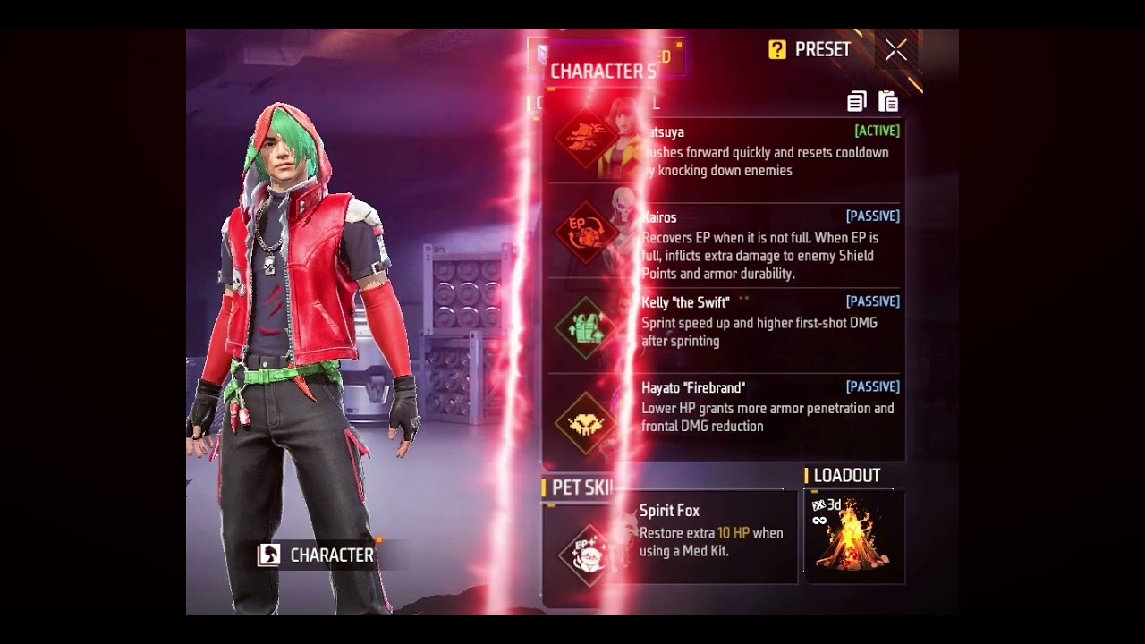My Character design showcase / Free Fire / RedRonin Gaming 2.0