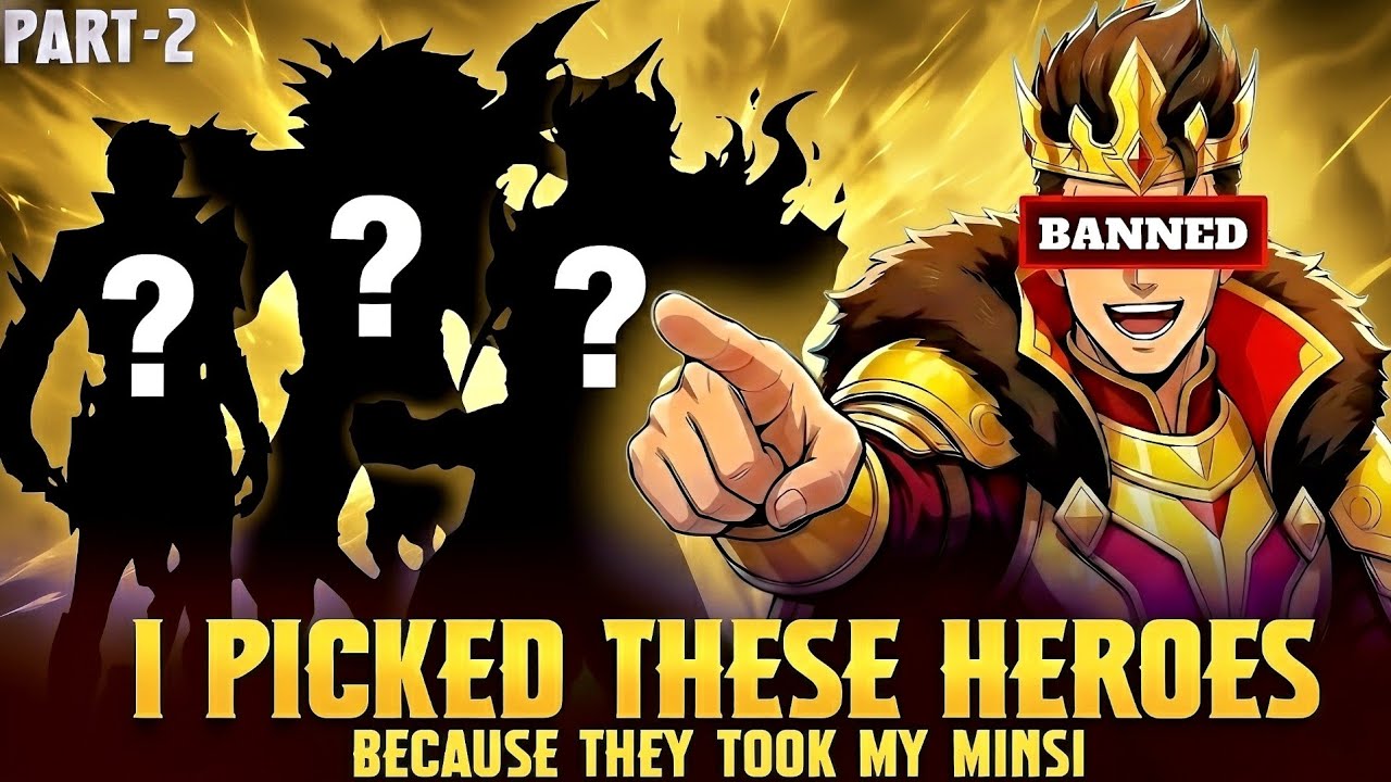 THEY PICKED MY MINSI - SO I PICKED THESE HEROES IN RANK - PART-2 🔥