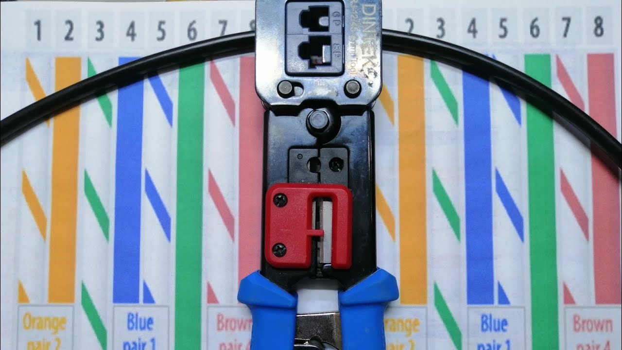 كيفية تفييش كيبل الأنترنت RJ45