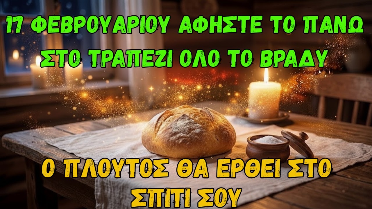 17 Φεβρουαρίου Αφήστε ΑΥΤΟ στο τραπέζι όλη τη νύχτα - η ευημερία θα έρθει στο σπίτι