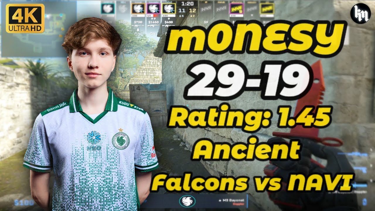 m0NESY (29-19) Falcons vs NAVI (Ancient) | ESL Pro League Season 22 #cs2 #m0nesy