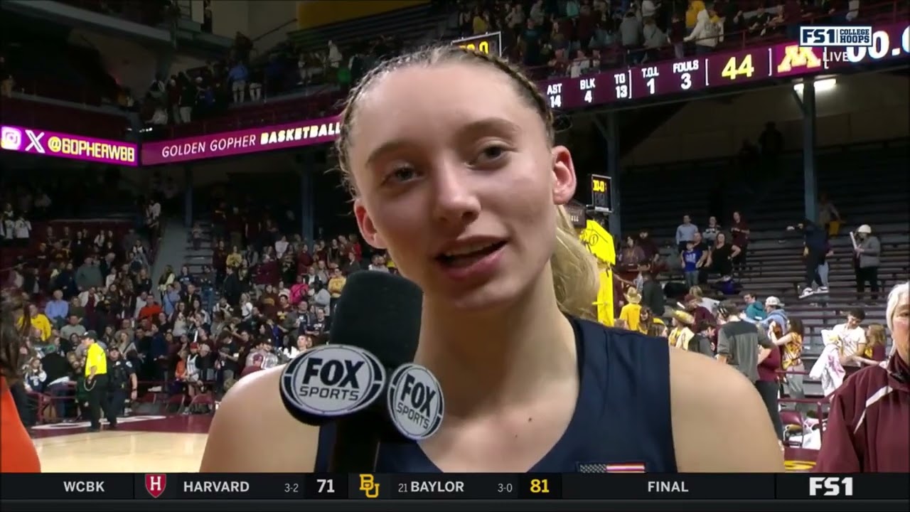 Paige Bueckers After Returning Home To Minnesota, #8 UConn Huskies Win | Post Game Interview
