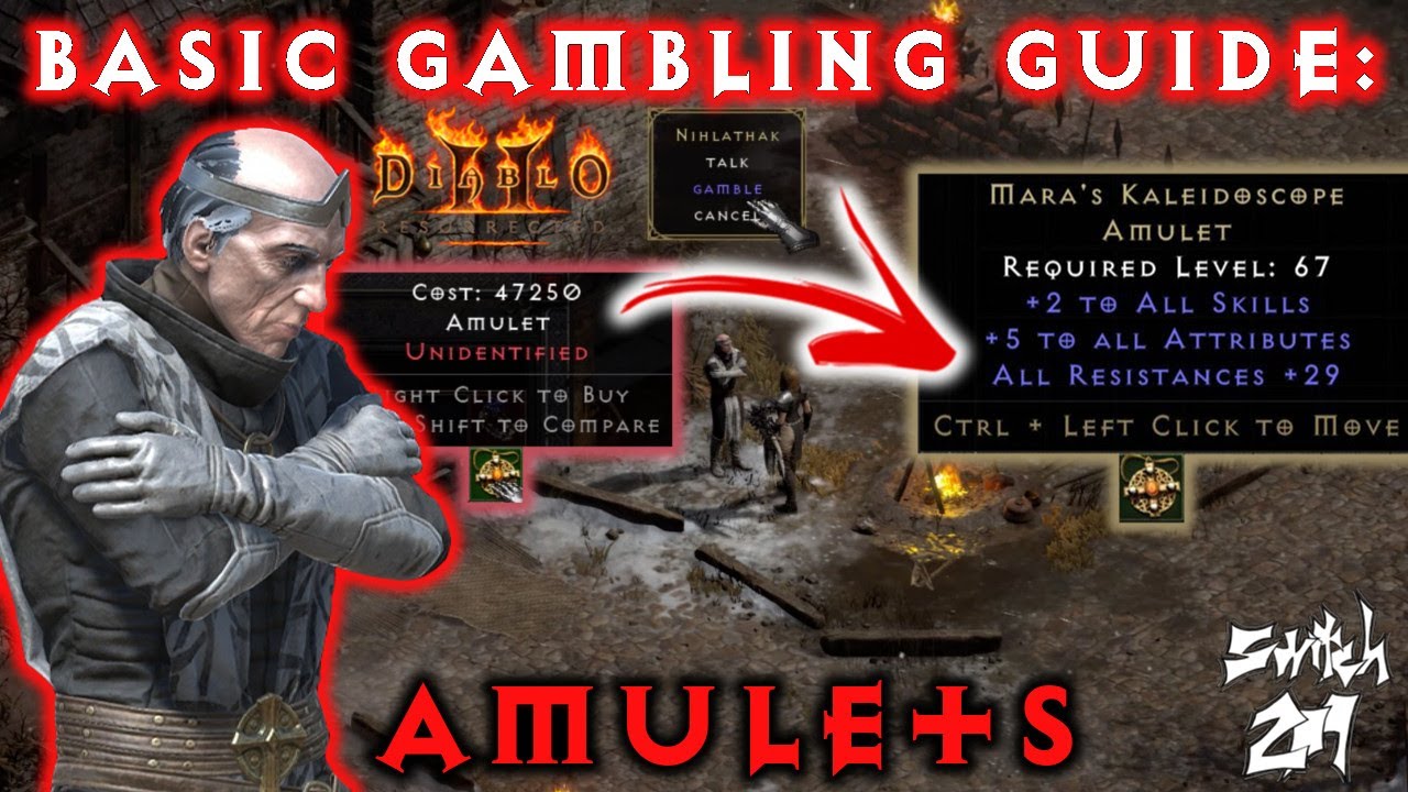 Gambling Guide Basics: Amulets! All You Need To Know While Gambling 50m Gold - Diablo 2 Resurrected
