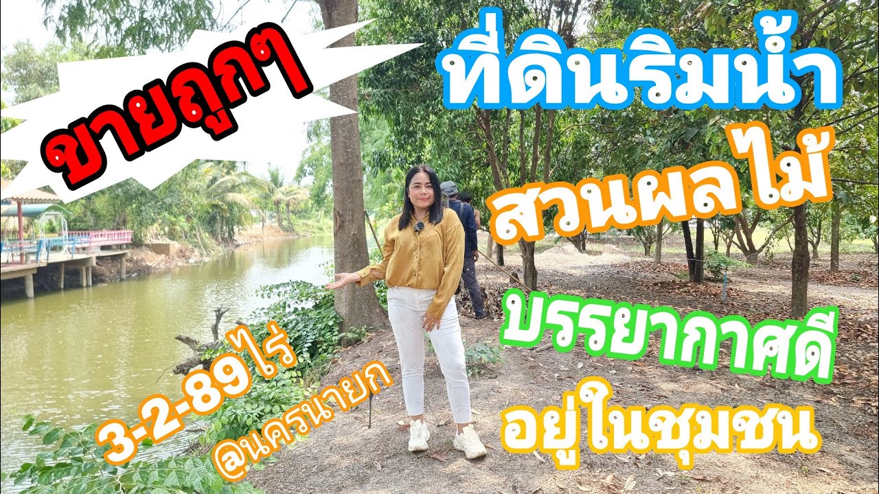 ที่ดินริมน้ำ ขายถูกๆ [EP.968] ต้นไม้เยอะ บรรยากาศดี ผลไม้เพียบ มีเพื่อนบ้าน #ของแถมมากมาย | มาดามโอ๋