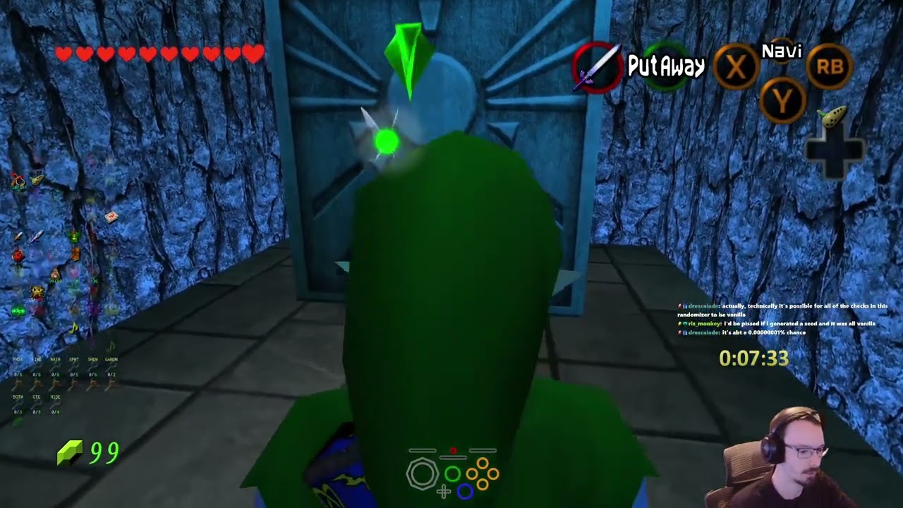 No Hit Ocarina of Time Randomizer - Attempt 48