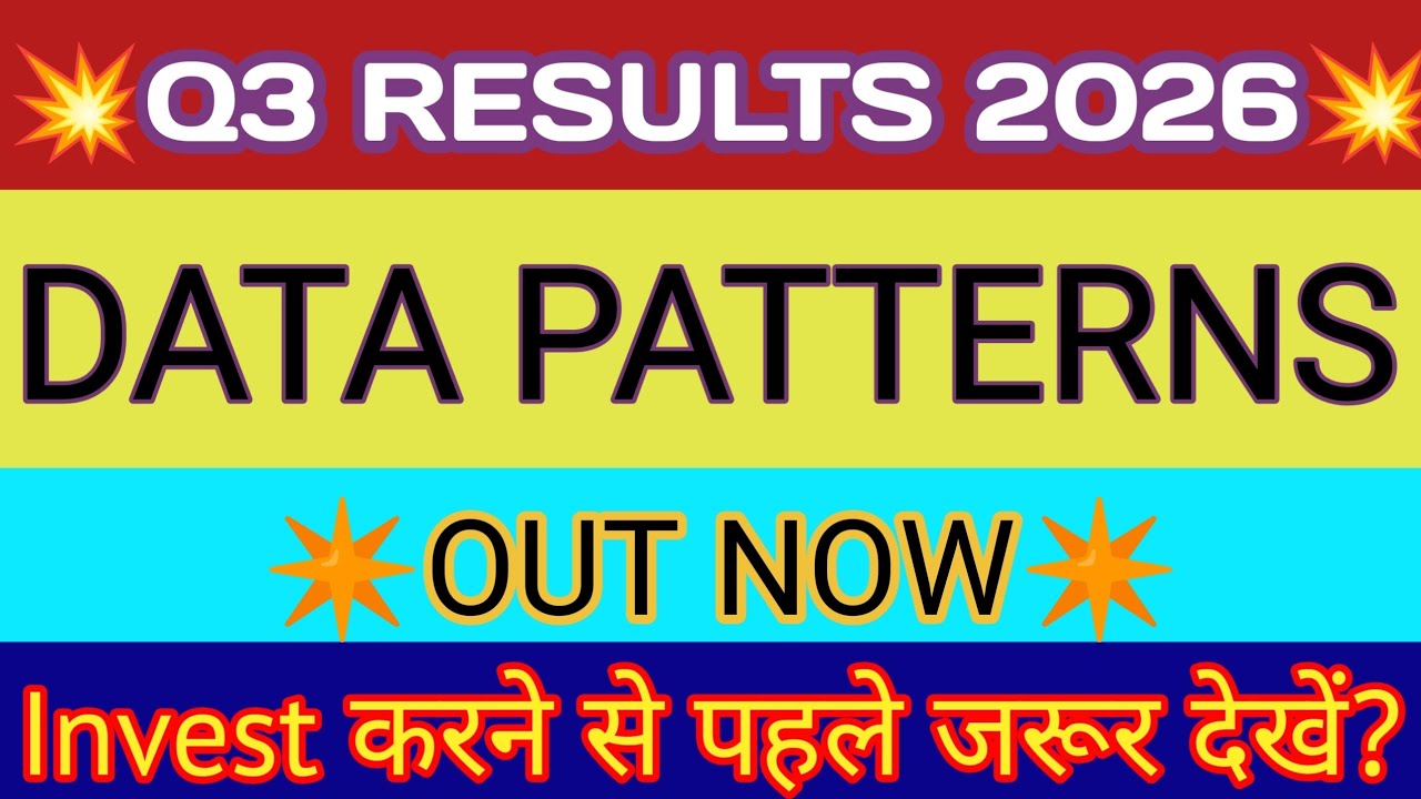 Data Patterns Q3 Results 2026 🔴 Data Patterns Results 🔴 Data Patterns Share News 🔴 Data Patterns