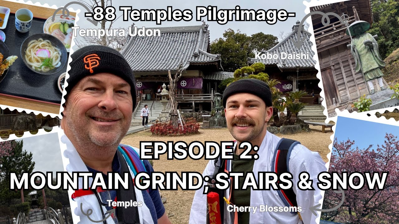 Shikoku Pilgrimage Day 2-3: Stairs, Kindness & Snow | Two Pilgrims, One Path