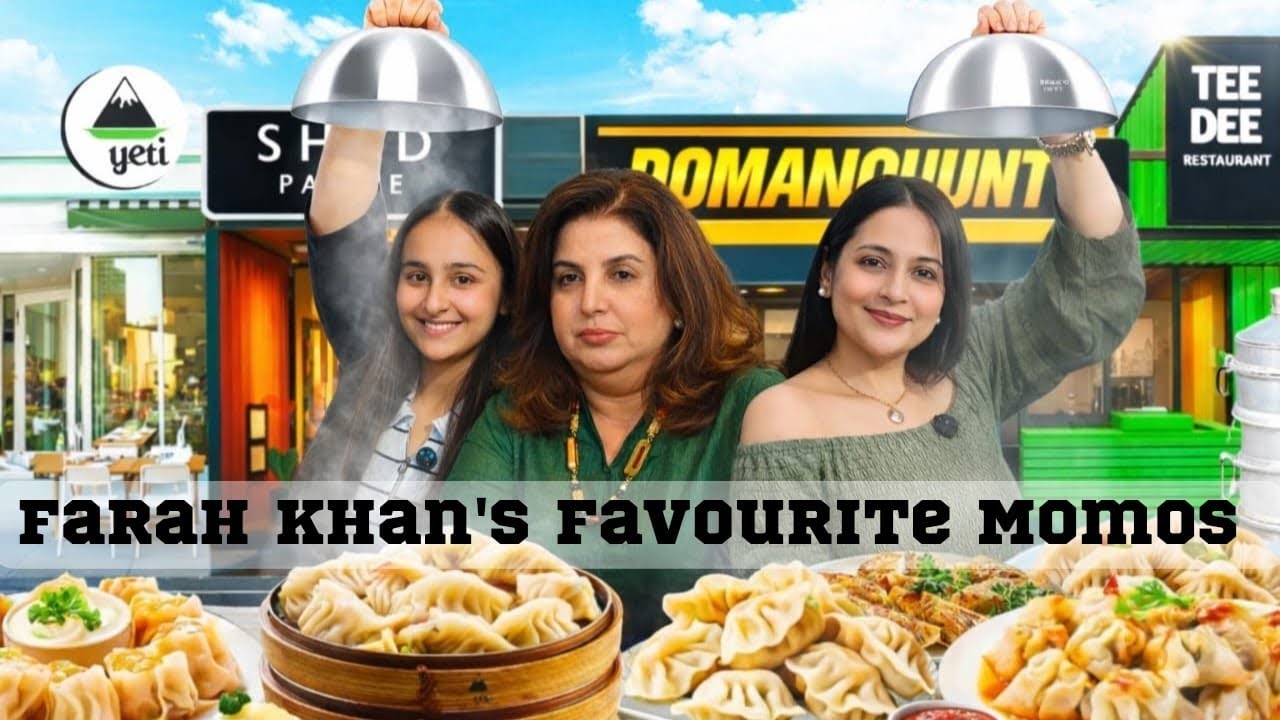 Trying Farah Khan’s Favourite Momo’s #farahkhan #food #momos #lokhandwala #streetfood #viralvideo 