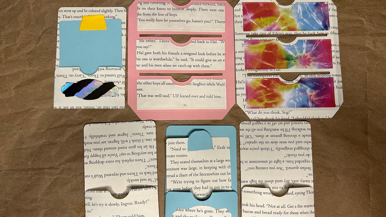 #shopmystash2023 making book page pockets!!
