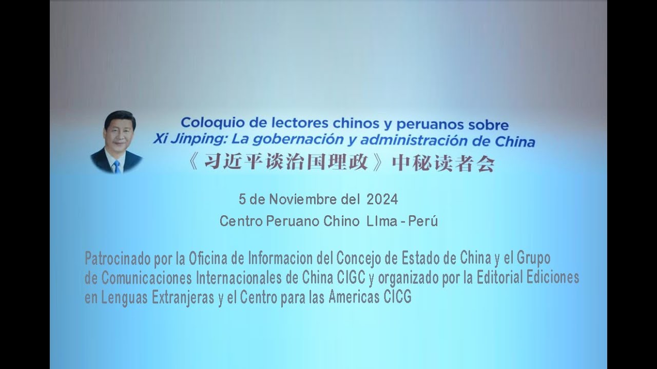 coloquio de lectores chinos y peruanos sobre Xi Jimping.