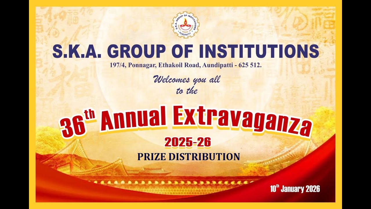36th Annual Extravaganza - Prize Distribution