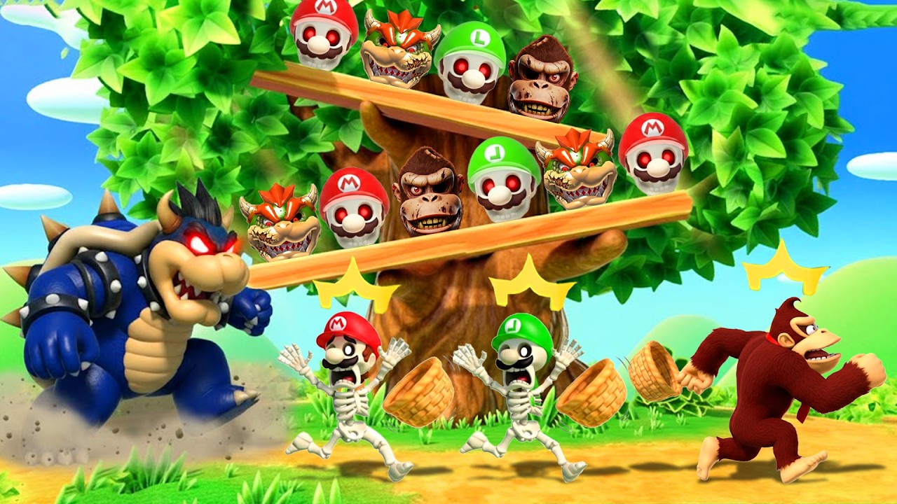 【マリオパーティスーパースターズ】最強ミニゲームバトル スケルトンマリオ＆ルイージ VS ダーククッパ
