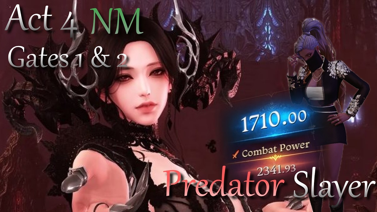 [Lost Ark] 1710 Predator Slayer Act 4 NM (Gates 1 & 2)