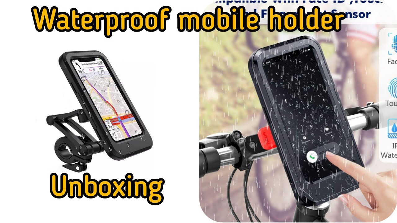 Unboxing waterproof mobile holder