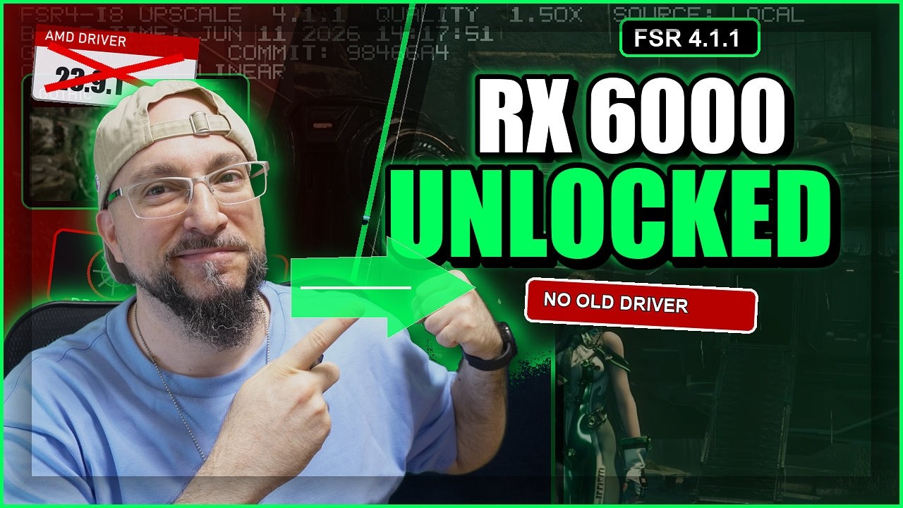 I Got FSR 4.1.1 Working on RDNA2 RX 6000