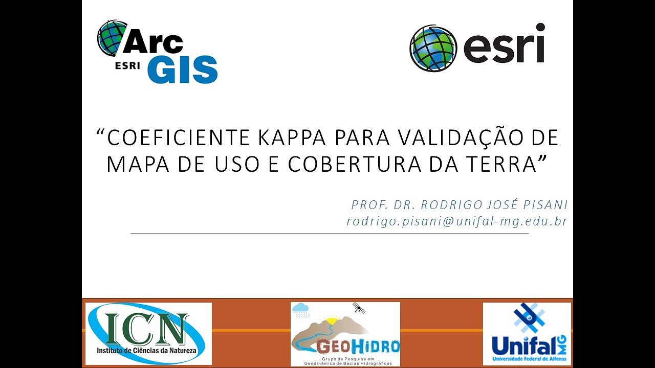 índice de concordância Kappa utilizando ArcGIS