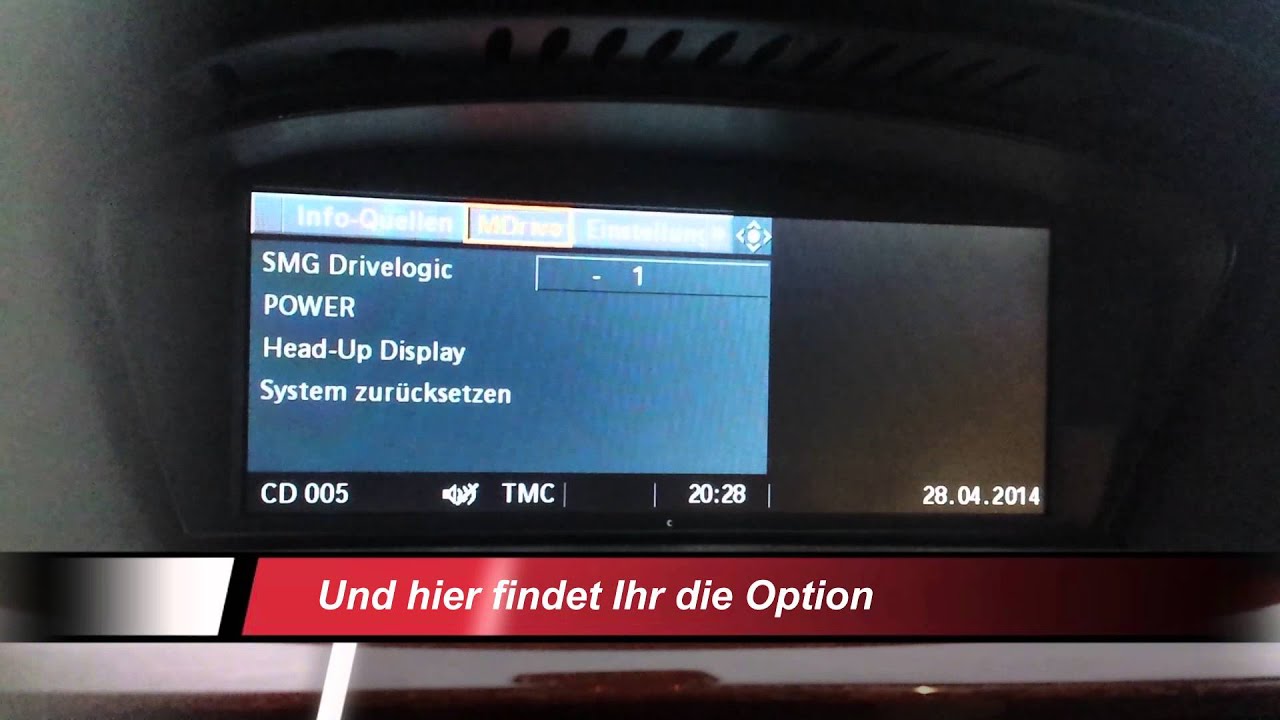 BMW - E63 - 650i - HUD - M Ansicht - Codierung -