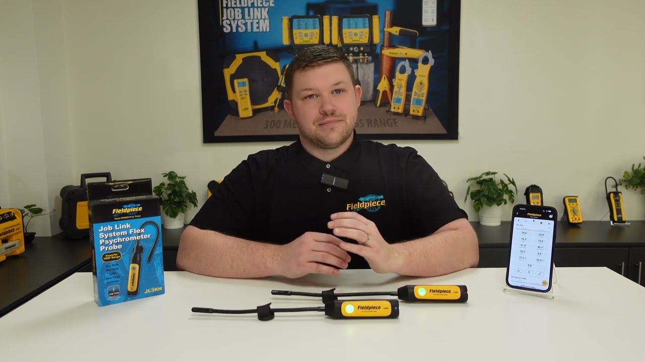 JL3RH Job Link&reg; System Flex Psychrometer Probes: Multiple measurements | Fieldpiece Europe