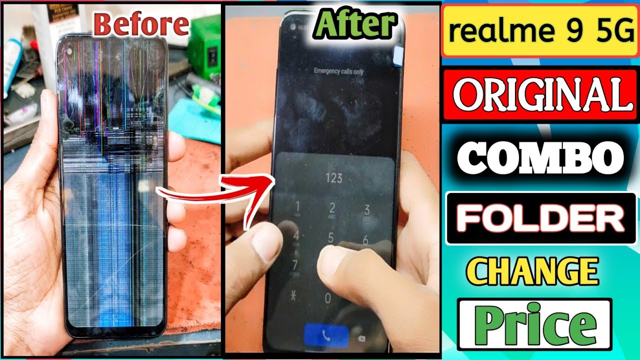 Realme 9 5G Original Combo change | Realme 9 5g folder (combo)