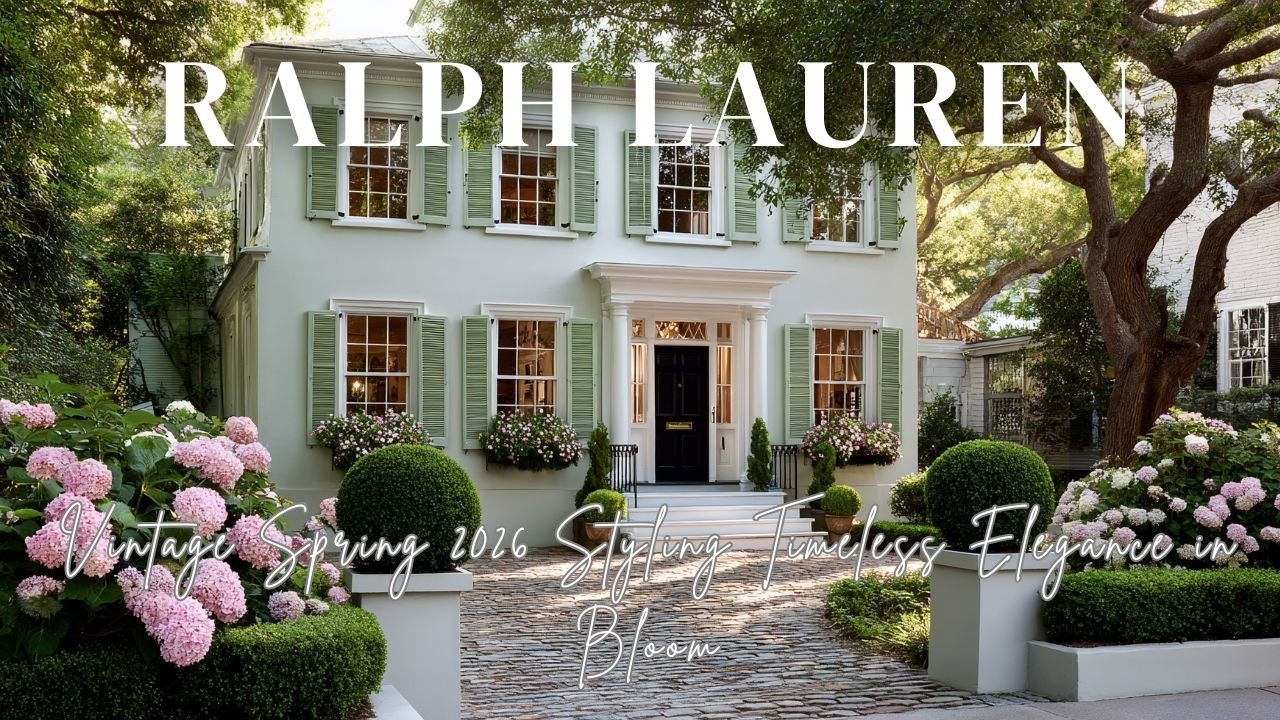 Vintage Spring 2026 Styling by Ralph Lauren Home – Timeless Elegance in Bloom