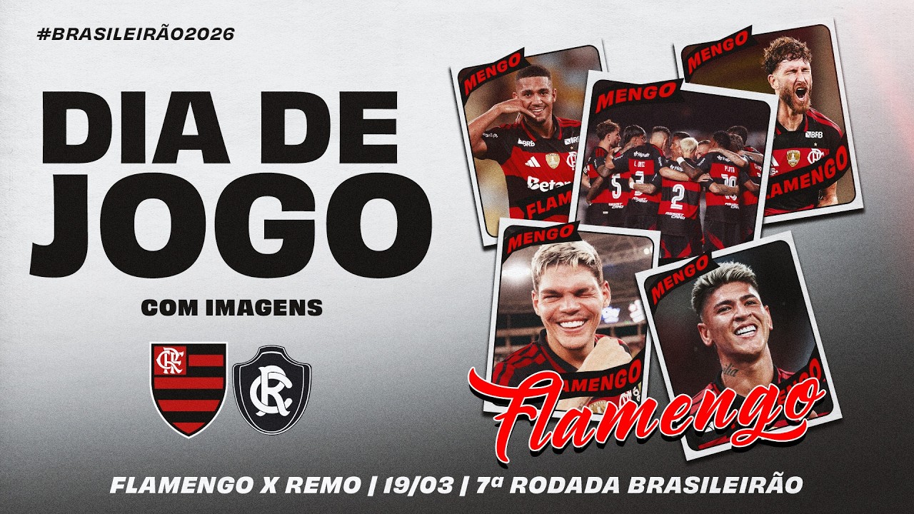 🔴 AO VIVO: FLAMENGO x REMO | COM IMAGENS | BRASILEIRÃO (19/03/26)
