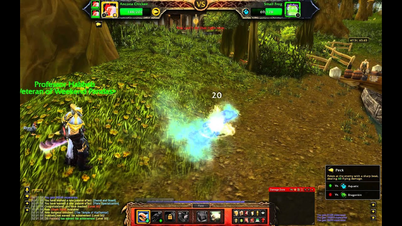 Wow Power level using Pet battles