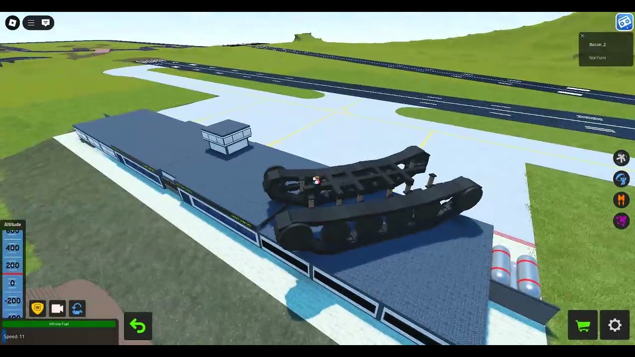Plane crazy tank tread