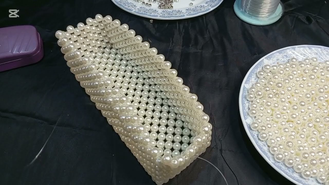 للمبتدئين طريقة عمل شنطه خرز بكل سهولة خطوه بخطوه 