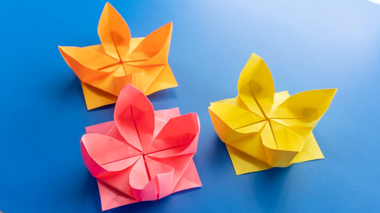 Cómo hacer flor de loto de origami - Origami fácil