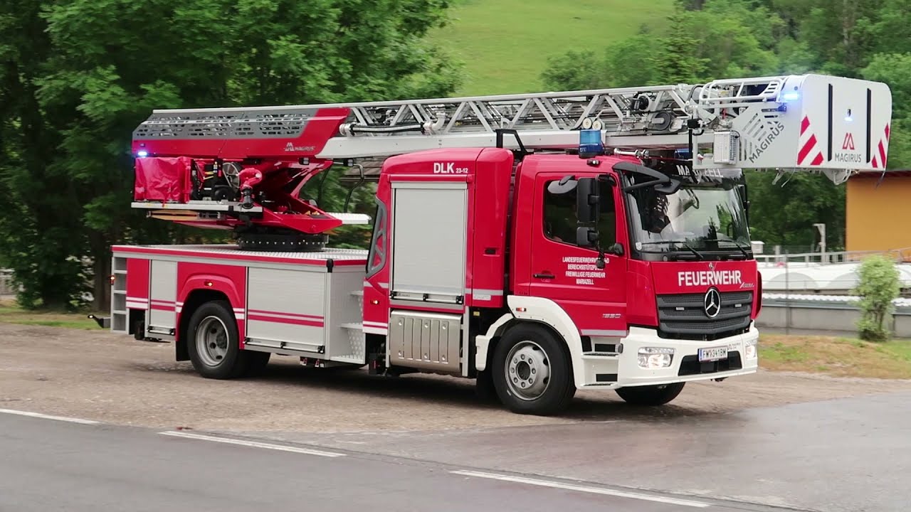 Ankunft der neuen Drehleiter bei der FF-Mariazell
