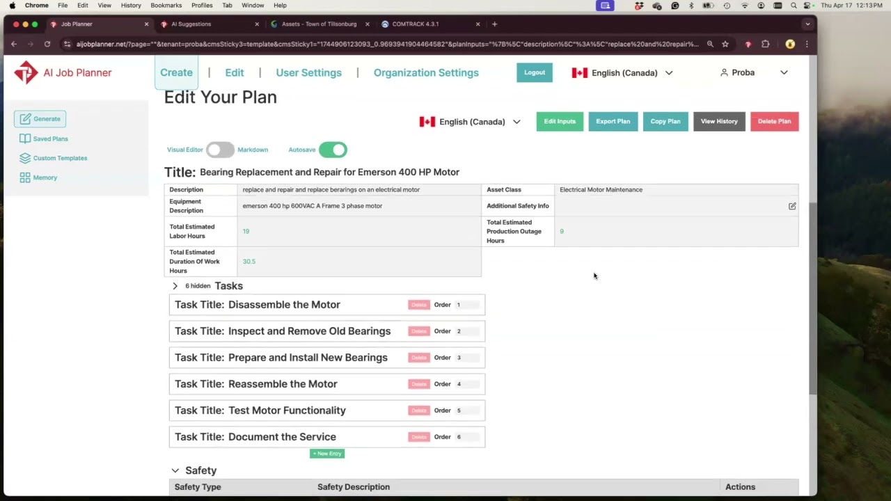 April 17, 2025, Lunch and Learn: Using AI to Improve Maintenance Planning
