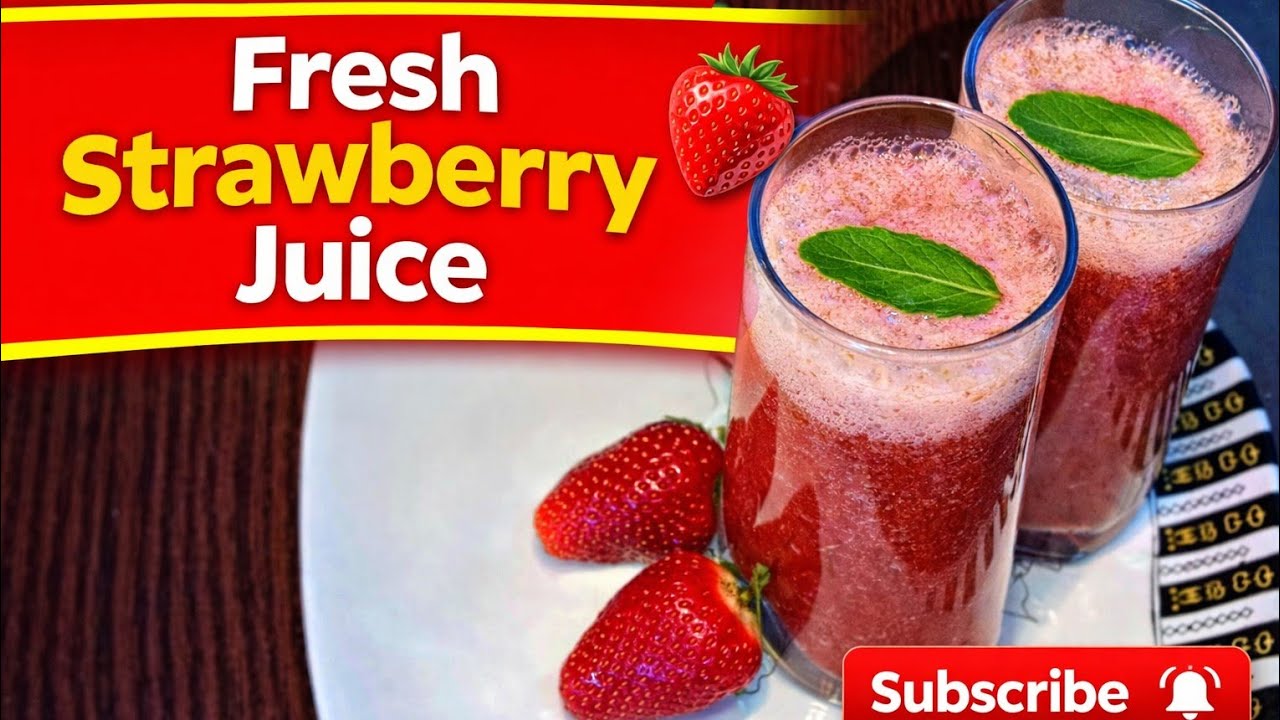 Strawberry Soft Drink recipe | Ramadan special Strawberry Soft Drink recipe by Nazia 
