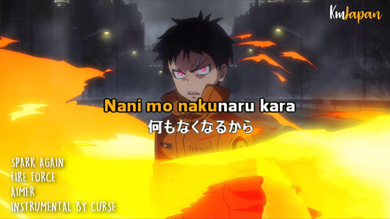 SPARK - AGAIN  - FIRE FORCE SEASON 2 OPENING 3 [KARAOKE VERSION | OFF VOCAL/]🌙