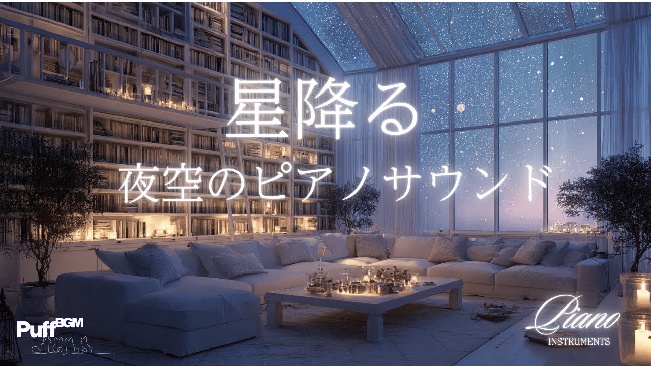 【 Piano Sound 】優しい気持ちになるBGM | 星空の下で聴くサウンド | 星屑の宝石のようなピアノの音色🎹 | 自分時間を豊かに過ごす