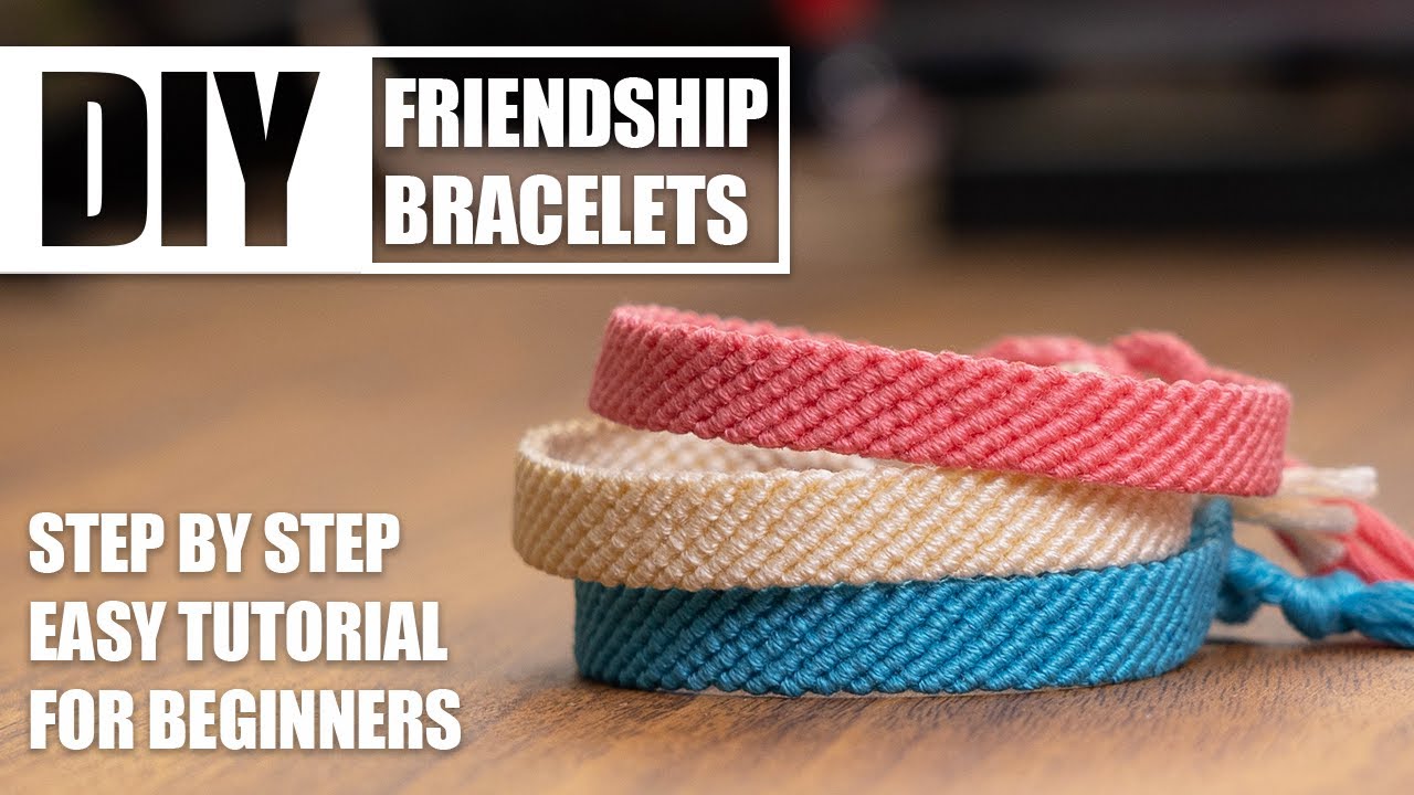 Simple Stripes Friendship Bracelets Step by Step Tutorial | Easy Tutorial for Beginner