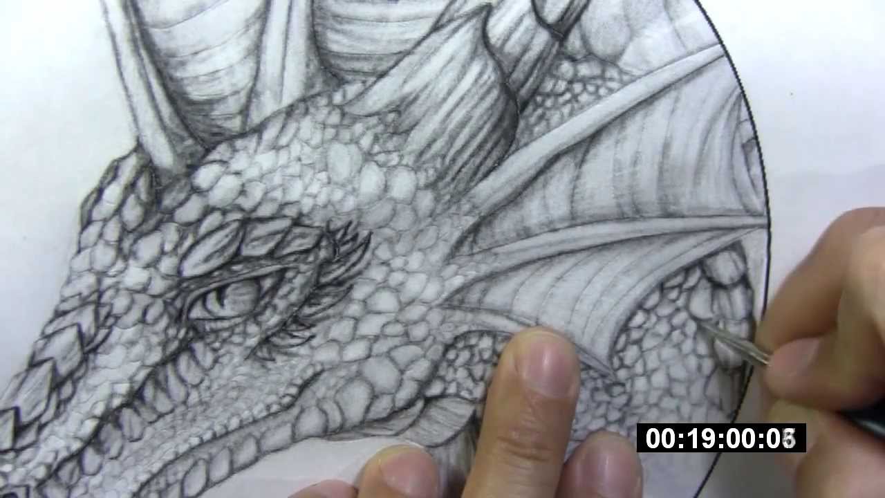 Leathercraft - dragon tooling (part 1) - transferring image