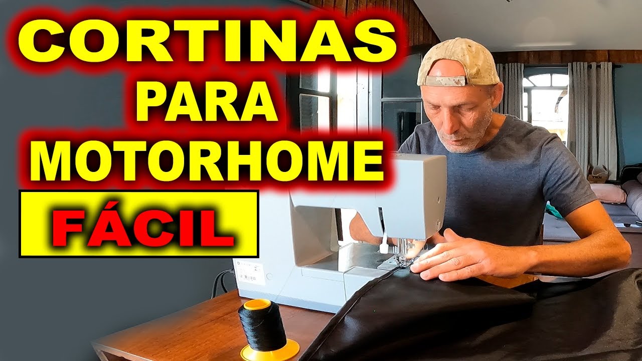 CORTINA com TRILHO CURVO para MOTORHOME KOMBIHOME E MINI MOTORHOME