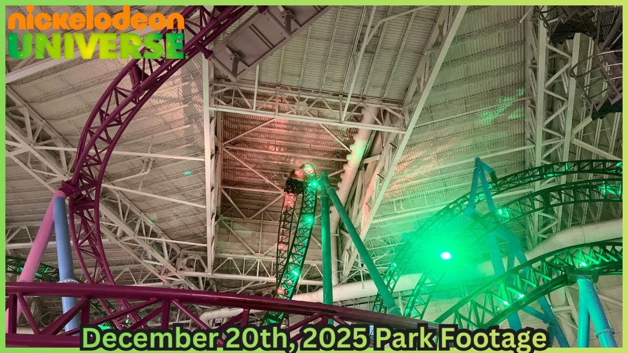 Nickelodeon Universe-American Dream Mall December 20th, 2025 Park Footage 