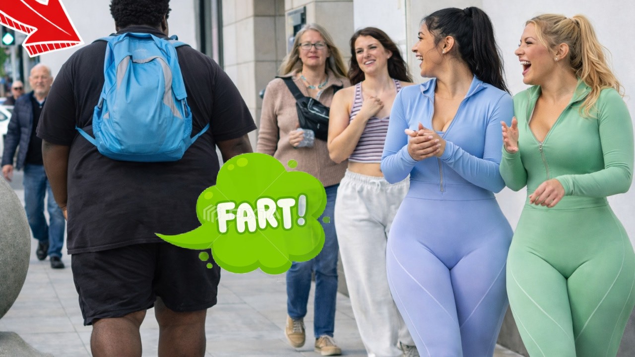 800lbs Man Farts On Rich Women In Beverly Hills!!!