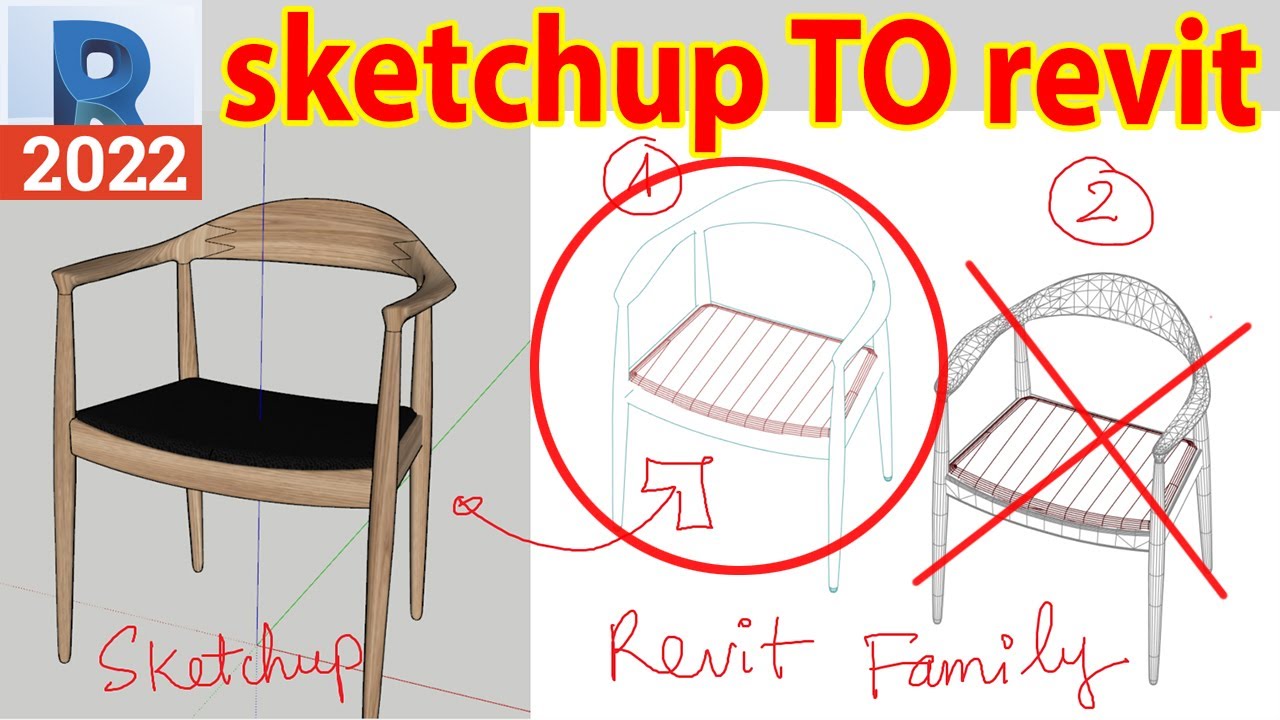 Hướng dẫn xuất model từ SKETCHUP qua REVIT không có lưới tam giác