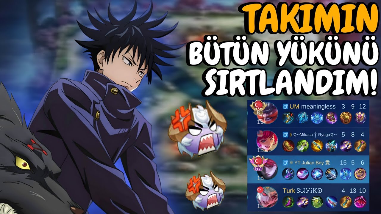 TAKIMIN BÜTÜN YÜKÜNÜ SIRTLANDIM(2VS8 ATTIK)! - Mobile Legends